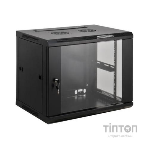 Шафа настінна Kingda 18U 19" 600x600 RAL9004 (KD-007-6618)