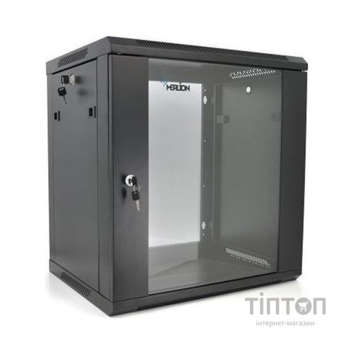Шафа настінна Merlion 12U 19" 600*450*634 (Ш*Г*В)мм, black (Ml3-6412)