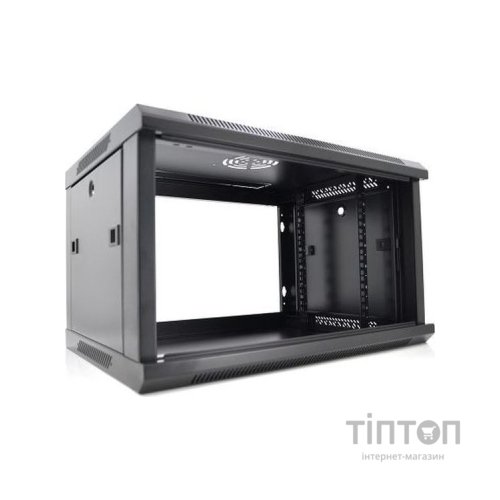 Шафа настінна Merlion 6U 19" 600*600*367 (Ш*Г*В)мм, black (Ml3-6606 / 23525)