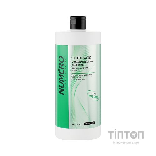 Шампунь Brelil Numero для надання об'єму з екстрактом асаї 1 л (8011935075485)