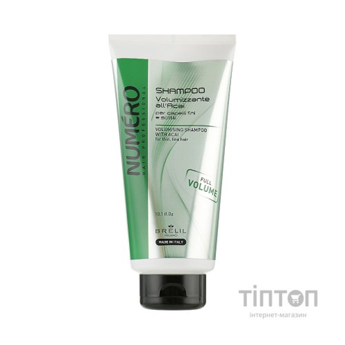 Шампунь Brelil Numero для надання об'єму з екстрактом асаї 300 мл (8011935075492)