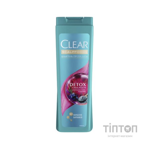 Шампунь Clear Детокс Сила росту Проти лупи 400 мл (8711700858342)