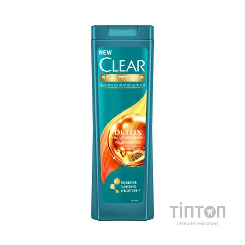 Шампунь Clear Детокс Зволожуючий проти лупи 400 мл (8714100757208)