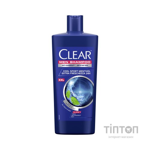 Шампунь Clear Проти лупи для чоловіків Крижана свіжість з Ментолом 610 мл (8720182543240)