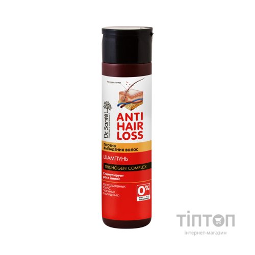 Шампунь Dr. Sante Anti Hair Loss для ослабленого і схильного до випадіння волосся 250 мл (4823015936593)