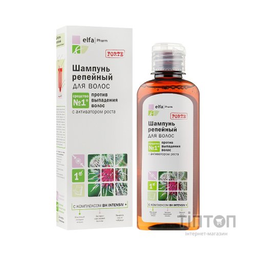 Шампунь Elfa Pharm Реп'яховий Проти випадіння волосся 200 мл (5901845500227)