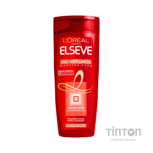 Шампунь Elseve Колір і Блиск для фарбованого та мелірованого волосся 400 мл (3600521238653)