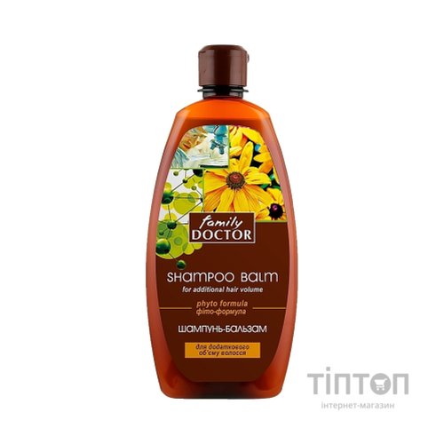 Шампунь Family Doctor Фіто-формула для додаткового об'єму волосся 500 млФито-формула для дополнительного объема волос (4823080001691)