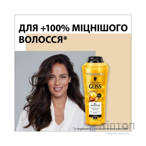 Шампунь Gliss Oil Nutritive для сухого та пошкодженого волосся 250 мл (9000100398381/9000100398435)