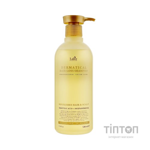 Шампунь La'dor Dermatical Hair-loss Shampoo Проти випадіння волосся 530 мл (8809353531924)