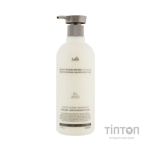 Шампунь La'dor Moisture Balancing Shampoo Безсиліконовий зволожувальний 530 мл (8809500810889)