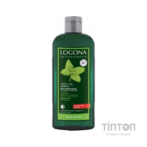 Шампунь Logona Мелісса для жирного волосся 250 мл (4017645036864)