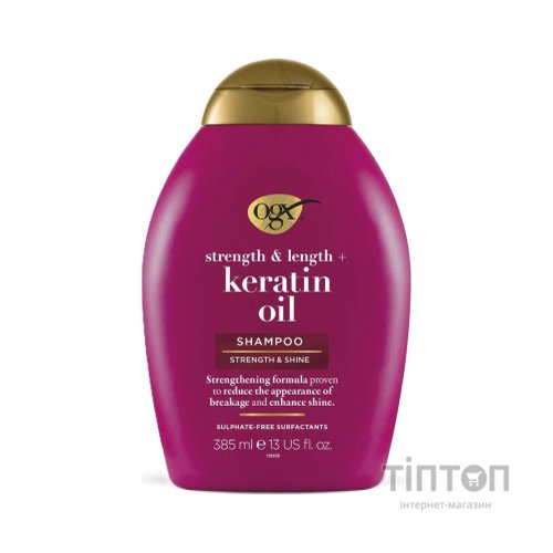 Шампунь OGX Keratin Oil проти ламкості з кератиновою олією 385 мл (0022796977519)