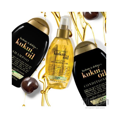 Шампунь OGX Kukui Oil Зволоження та гладкість 385 мл (0022796974211)