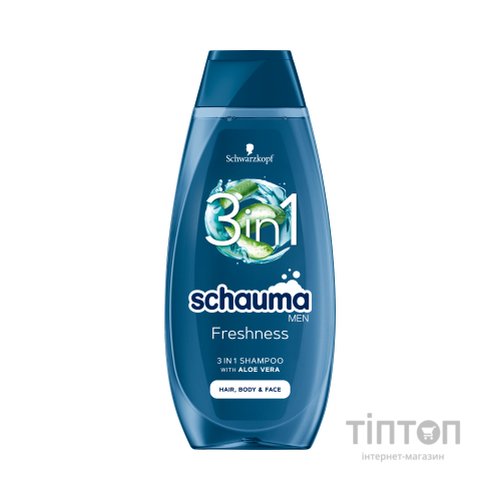 Шампунь Schauma Men 3 в 1 Свіжість з алое вера 400 мл (9000101284799)