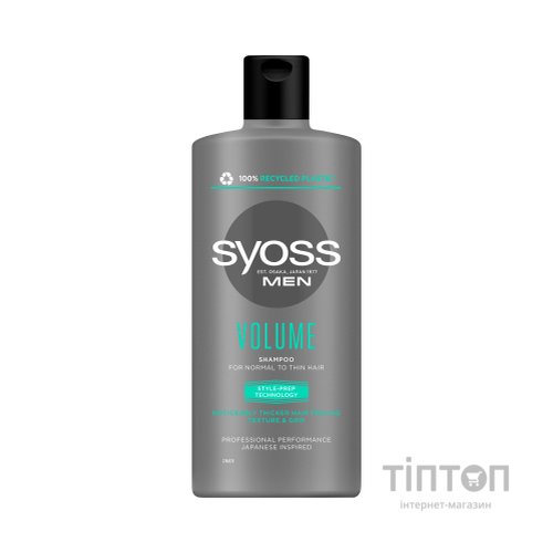 Шампунь Syoss Men Volume для нормального та тонкого волосся 440 мл (9000101277456)
