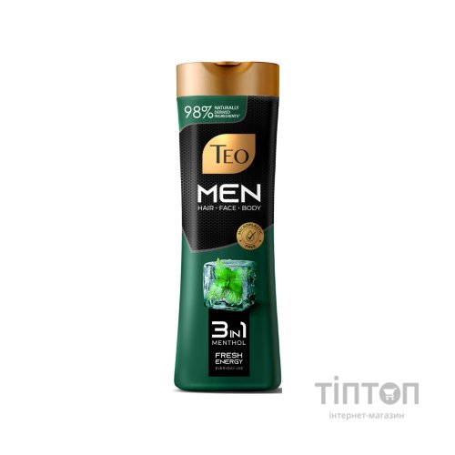 Шампунь Teo Beauty Men 3 in 1 Menthol 350 мл (3800024046797)