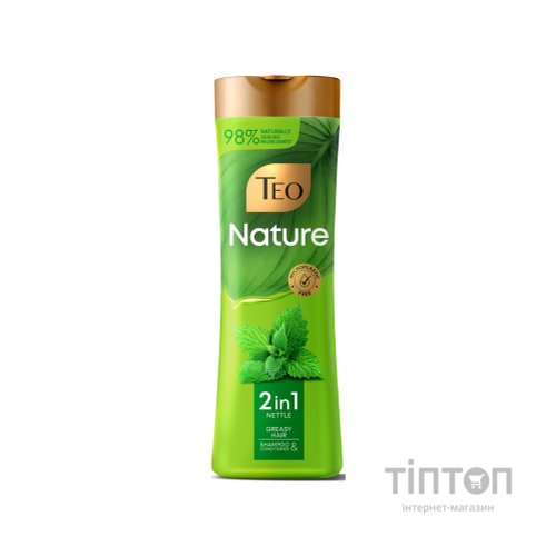 Шампунь Teo Beauty Nature 2 in 1 Nettle Shampoo & Conditioner 350 мл (3800024046728)