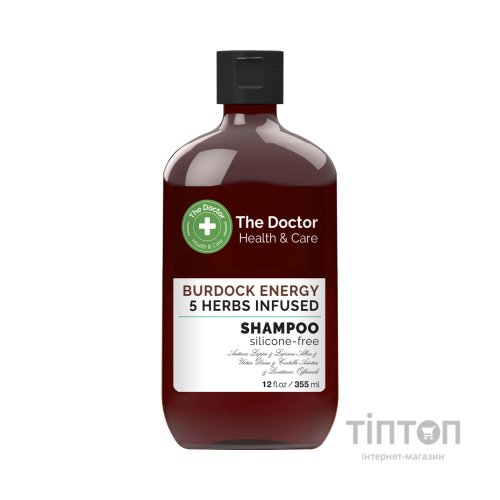 Шампунь The Doctor Health & Care Burdock Energy 5 Herbs Infused Реп'яхова сила 355 мл (8588006041743)