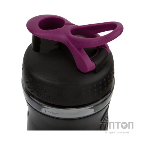 Шейкер спортивний BlenderBottle SportMixer 20oz/590ml Black/Plum (SM 20oz Black/Plum)