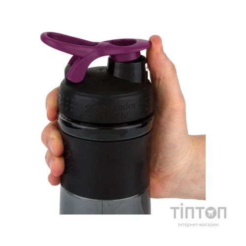 Шейкер спортивний BlenderBottle SportMixer 28oz/820ml Black/Plum (SM 28oz Black/Plum)