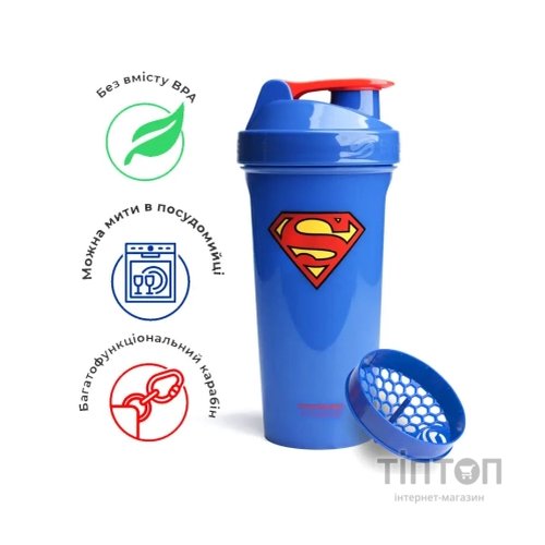 Шейкер спортивний SmartShake Lite 800ml DC Superman (10780601)