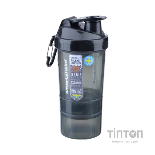 Шейкер спортивний SmartShake Original2GO 600ml Dark Gray (10561401)