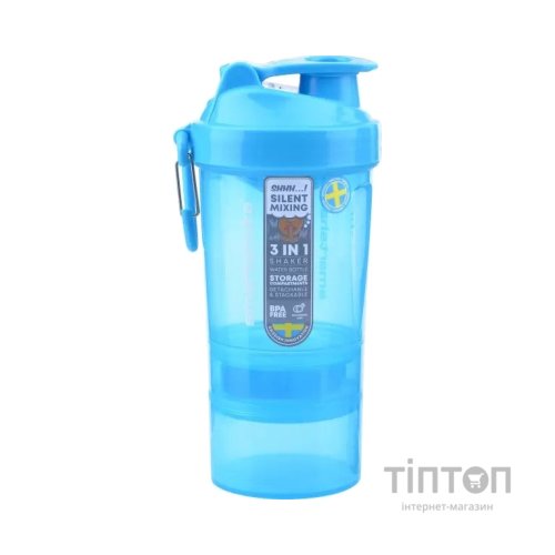 Шейкер спортивний SmartShake Original2GO 600ml Neon Blue (10560102)