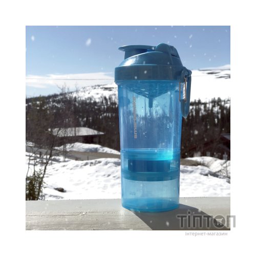 Шейкер спортивний SmartShake Original2GO 600ml Neon Blue (10560102)