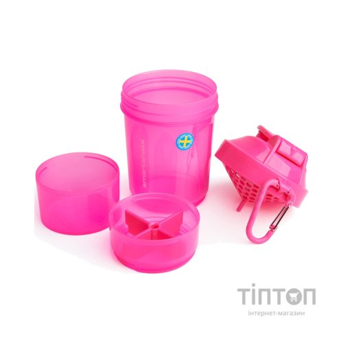 Шейкер спортивний SmartShake Original2GO 600ml Neon Pink (10560502)