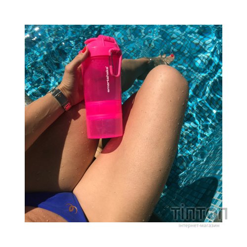 Шейкер спортивний SmartShake Original2GO 600ml Neon Pink (10560502)
