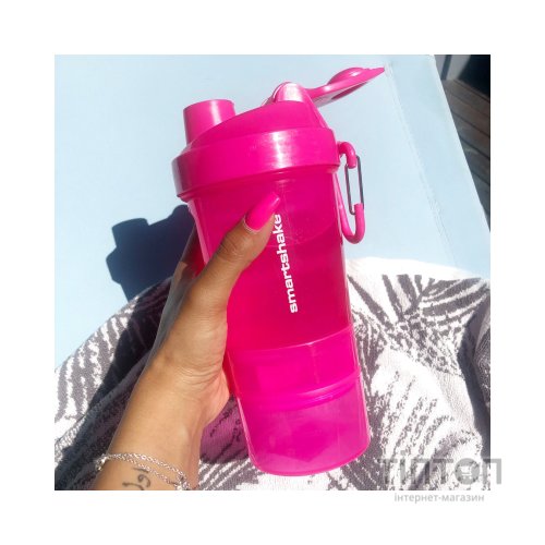 Шейкер спортивний SmartShake Original2GO 600ml Neon Pink (10560502)