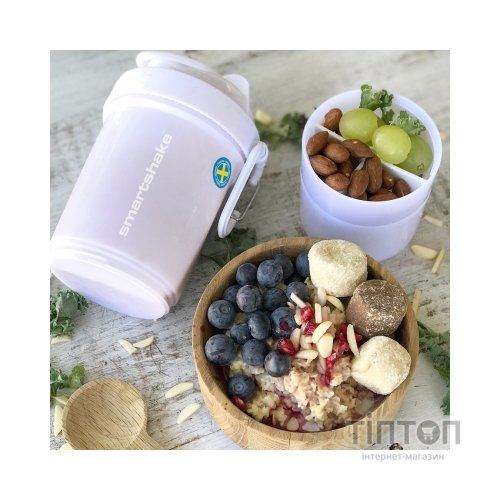 Шейкер спортивний SmartShake Original2GO 600ml Pure White (10560602)
