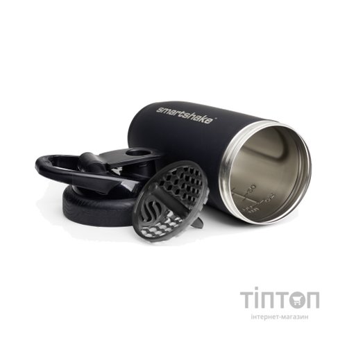 Шейкер спортивний SmartShake Reforce Stainless Steel 30oz/900ml Black (11150103)