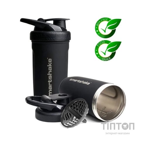 Шейкер спортивний SmartShake Reforce Stainless Steel 30oz/900ml Black (11150103)