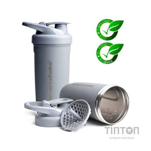 Шейкер спортивний SmartShake Reforce Stainless Steel 30oz/900ml Gray (11150003)
