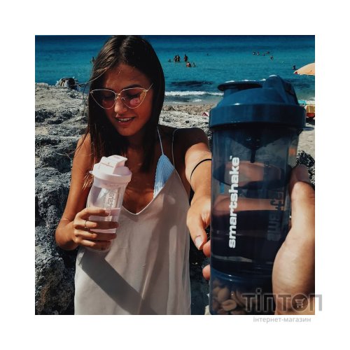 Шейкер спортивний SmartShake Slim 500ml Black (10253001)