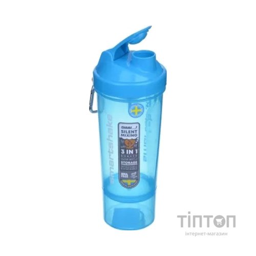 Шейкер спортивний SmartShake Slim 500ml Neon Blue (10253101)