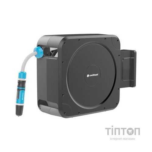 Шланг для поливу Cellfast на котушці ERGO, 20м+2м, шланга 1/2", комплект конекторів та зрошувач ERGO (55-410)