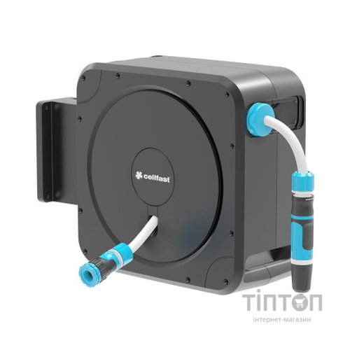 Шланг для поливу Cellfast на котушці ERGO, 20м+2м, шланга 1/2", комплект конекторів та зрошувач ERGO (55-410)