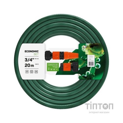 Шланг для поливу Cellfast Шланг для поливу Cellfast набір ECONOMIC,3/4",20м,3 шари,зрошувач, комплект для підключення (10- (10-102)