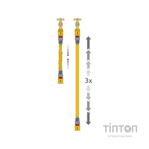 Шланг для поливу HoZelock 15м розтяжний Superhoze + конектори (7061)