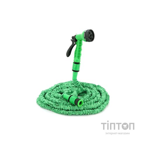 Шланг для поливу Voltronic KY-225G, 7.5-22.5м/75ft, + розпилювач, насадка на кран, Green, Box (KY-225G)
