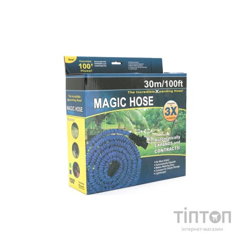 Шланг для поливу Voltronic KY-300G, 8.8-30м/100ft, + розпилювач, насадка на кран, Green, Box (KY-300G)