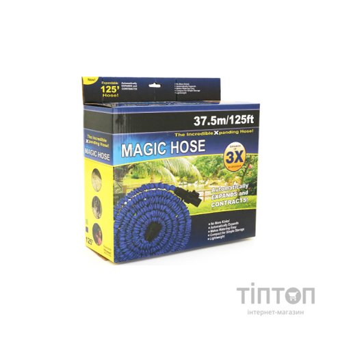Шланг для поливу Voltronic KY-375G, 10-37.5м/125ft, + розпилювач, насадка на кран, Green, Box (KY-375G)