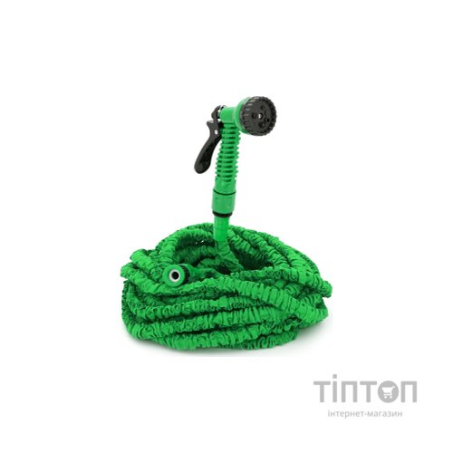 Шланг для поливу Voltronic KY-450G, 15-45м/150ft, + розпилювач, насадка на кран, Green, Box (KY-450G)