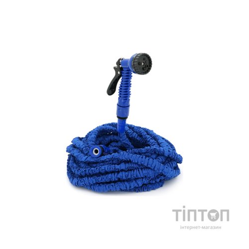 Шланг для поливу Voltronic KY-520B, 17.5-52.5м/175ft, + розпилювач, насадка на кран, Blue, Box (KY-520B)