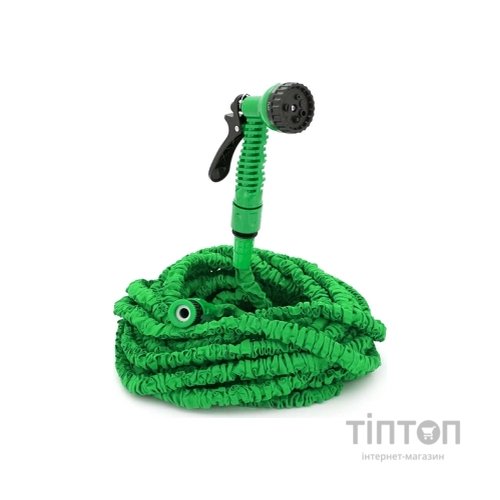 Шланг для поливу Voltronic KY-520G, 17.5-52.5м/175ft, + розпилювач, насадка на кран, Green, Box (KY-520G)