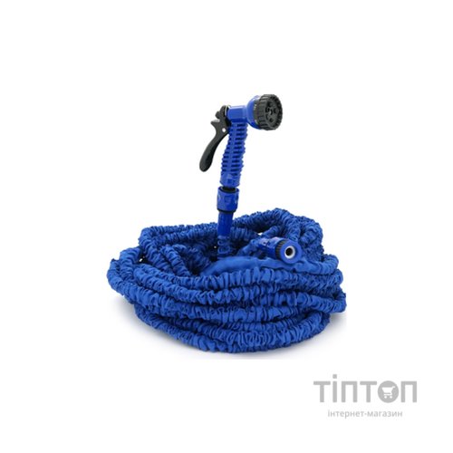 Шланг для поливу Voltronic KY-600B, 20-60м/200ft, + розпилювач, насадка на кран, Blue, Box (KY-600B)