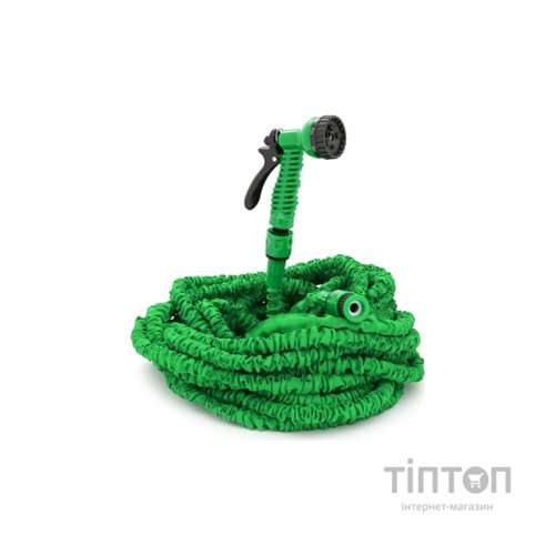 Шланг для поливу Voltronic KY-600G, 20-60м/200ft, + розпилювач, насадка на кран, Green, Box (KY-600G)